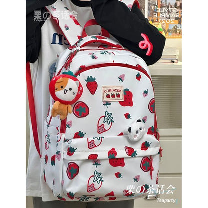 Cheese Print Backpack / Charm / Set