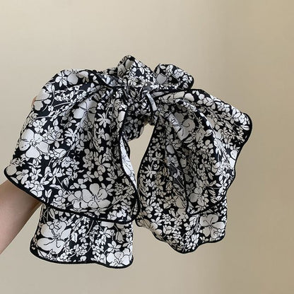 Floral Bow Scrunchie