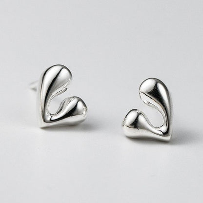 Heart Sterling Silver Stud Earring