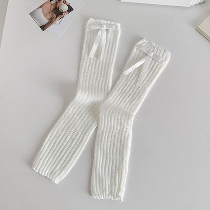 Plain Bow Leg Warmers