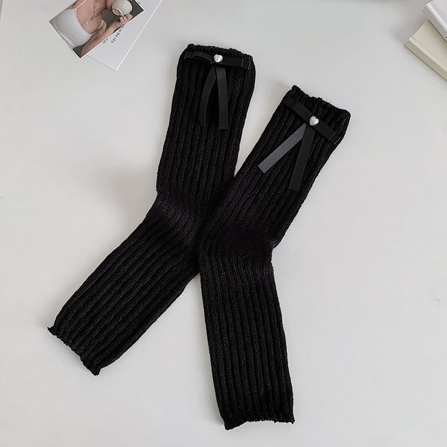 Plain Bow Leg Warmers