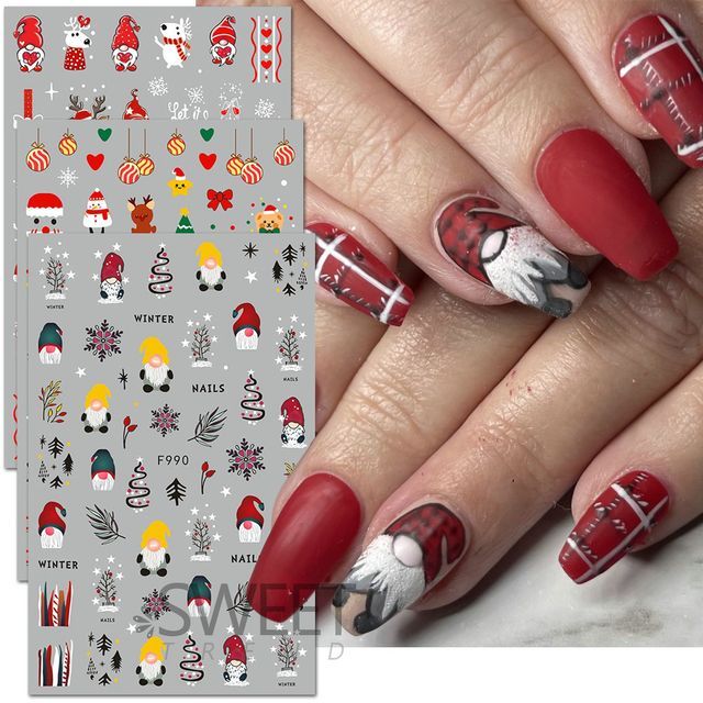 Gnome Nail Art Stickers