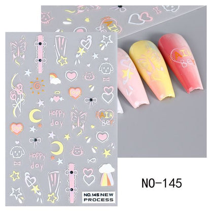 Cat Nail Art Stickers