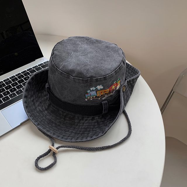 Cartoon Embroidered Boonie Hat