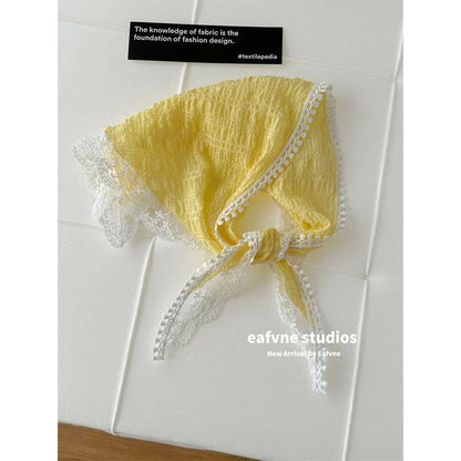 Headkerchief Lace Trim