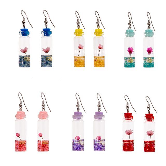 Wish Bottle Drop Earring