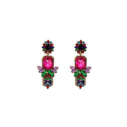 Rhinestone Drop Earring / Stud Earring