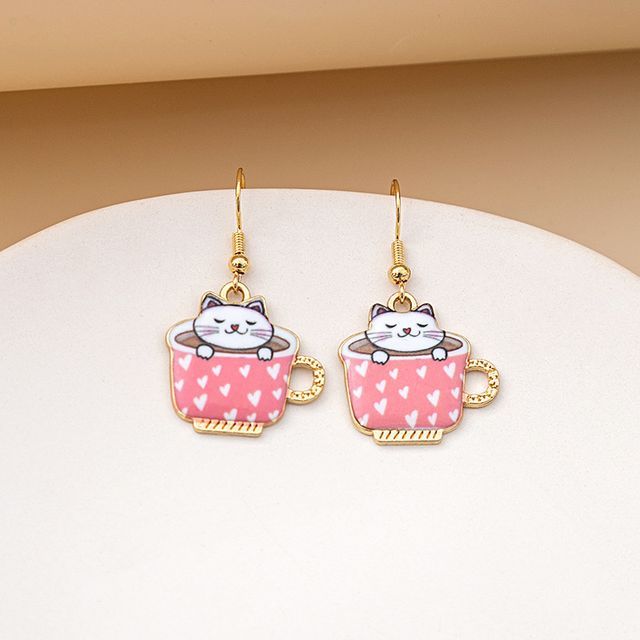 Cat Drop Earring