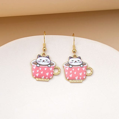 Cat Drop Earring