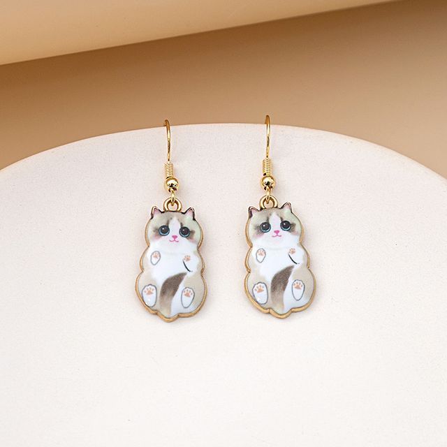 Cat Drop Earring