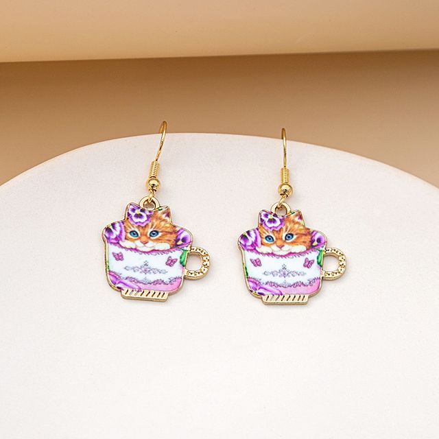 Cat Drop Earring