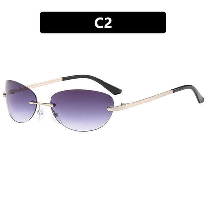 Frameless Metal Sunglasses