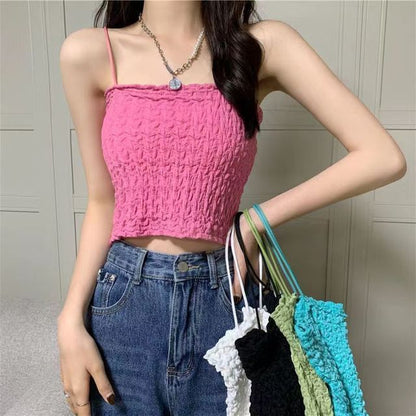 Ruched Cami Top Cropped