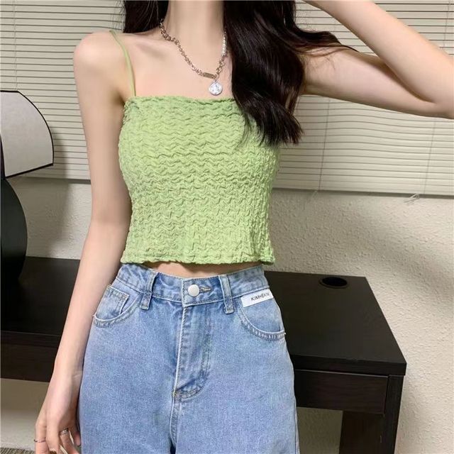 Ruched Cami Top Cropped