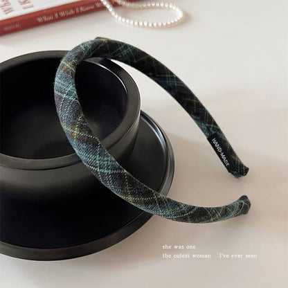 Plaid Fabric Headband