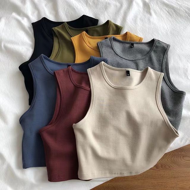 Plain Tank Crop Top