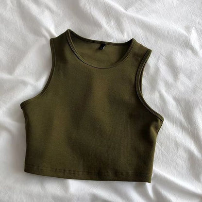 Plain Tank Crop Top