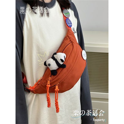 Multi-Pocket Belt Bag / Bag Charm / Set