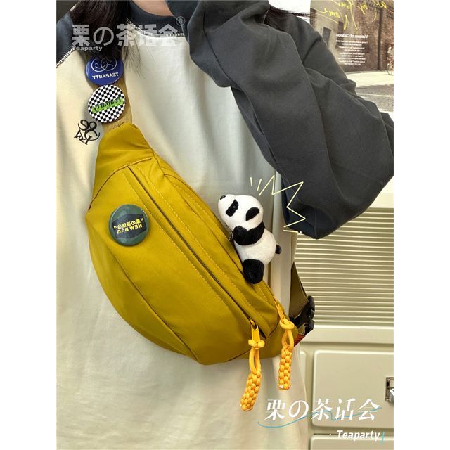 Multi-Pocket Belt Bag / Bag Charm / Set