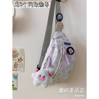 Patterned Belt Bag / Bag Charm / Set