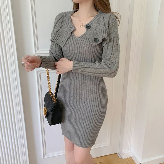 Cardigan Cropped Plain