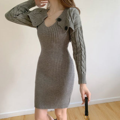 Cardigan Cropped Plain