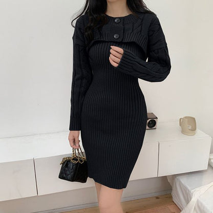 Cardigan Cropped Plain