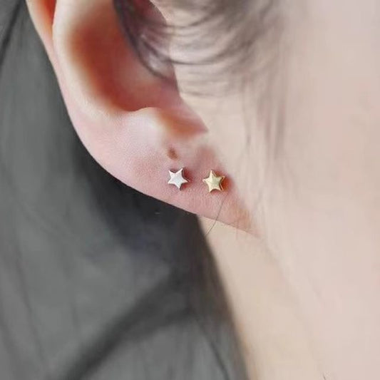 Star Sterling Silver Stud Earring