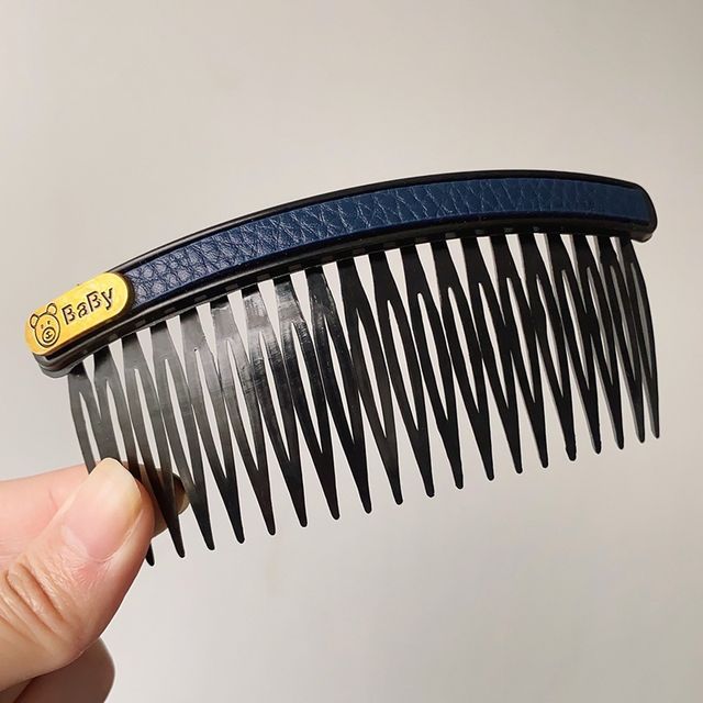 Faux Leather / Acrylic Hair Comb (Various Designs)