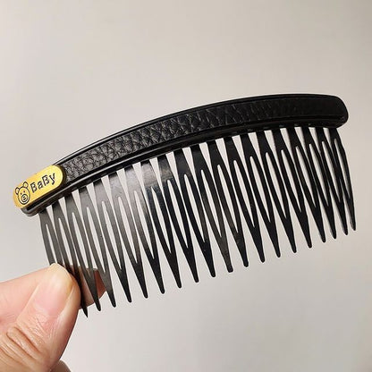 Faux Leather / Acrylic Hair Comb (Various Designs)