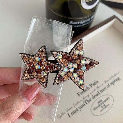 Star Rhinestone Alloy Hair Clip