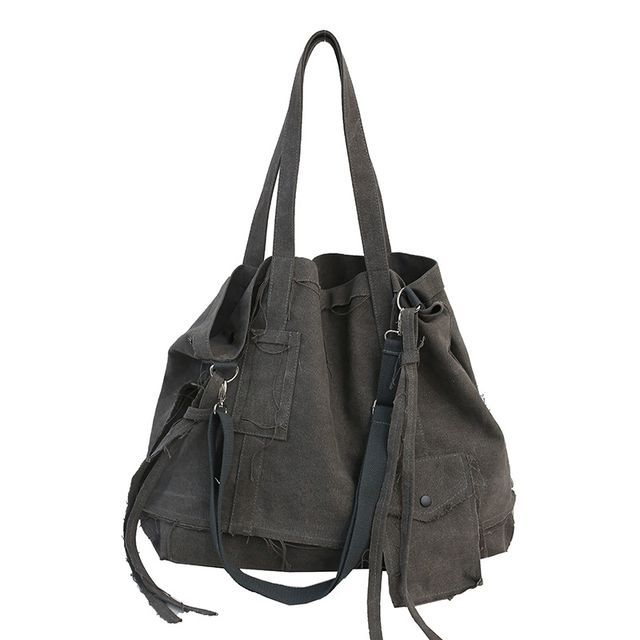 Bag Multi-Pocket Crossbody Frayed