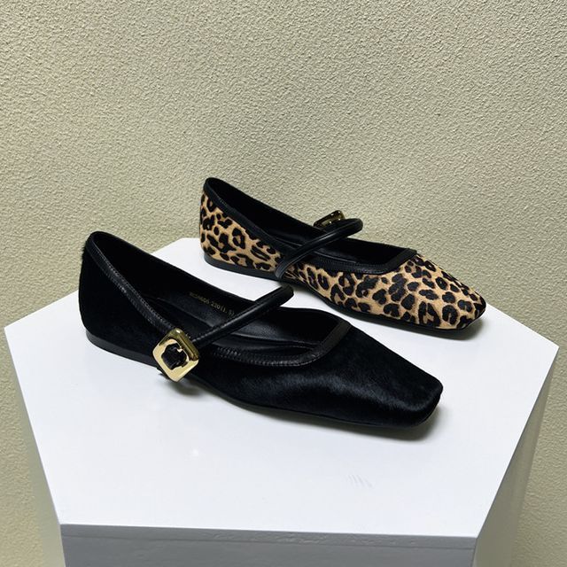 Chaussures Mary Jane à bout carré