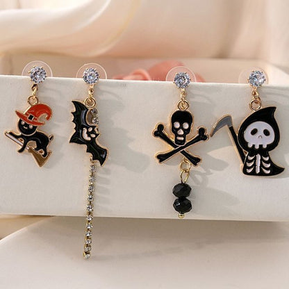 Halloween Glaze Alloy Drop Earring