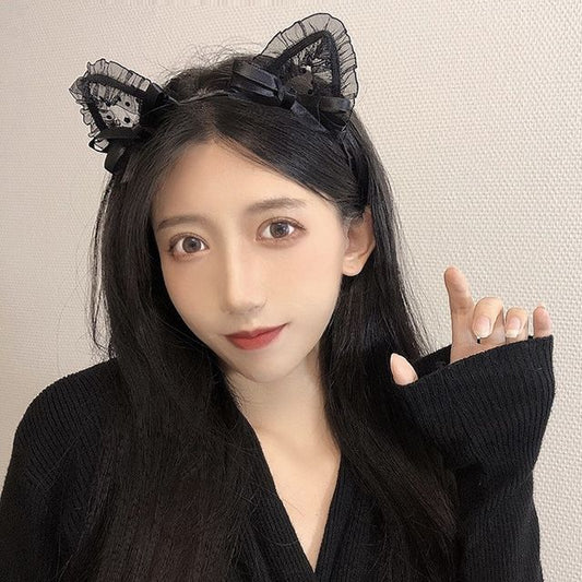 Headband Lace Cat Ear