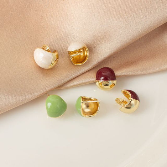 / Earring Clip-On Bead Ear Stud