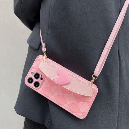 Case Strap Phone Heart