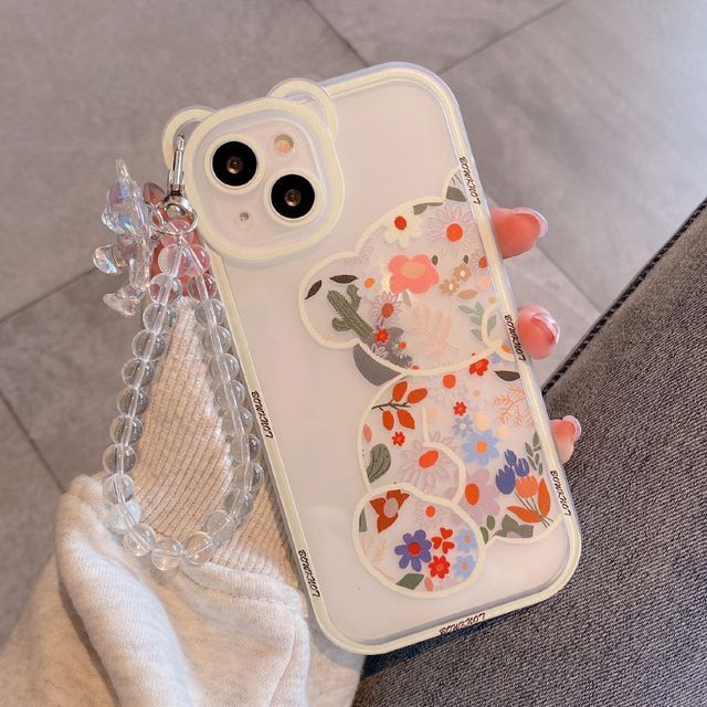 Print Bear Floral Phone Case
