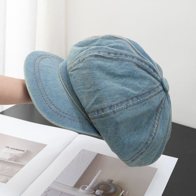 Cap Newsboy Denim