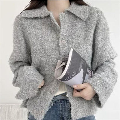 Cardigan Plain Collar