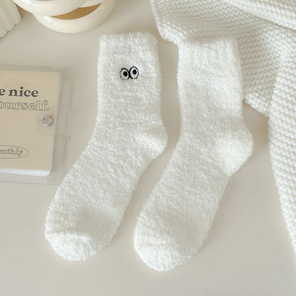 Eye Embroidered Socks Set