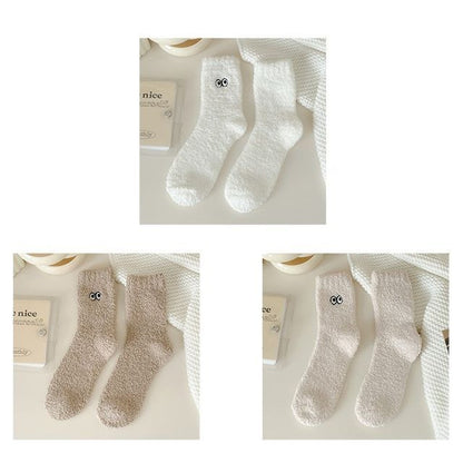 Eye Embroidered Socks Set