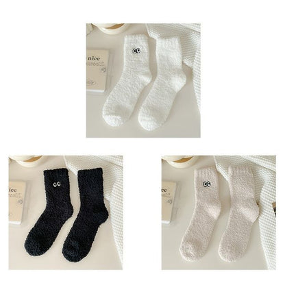 Eye Embroidered Socks Set