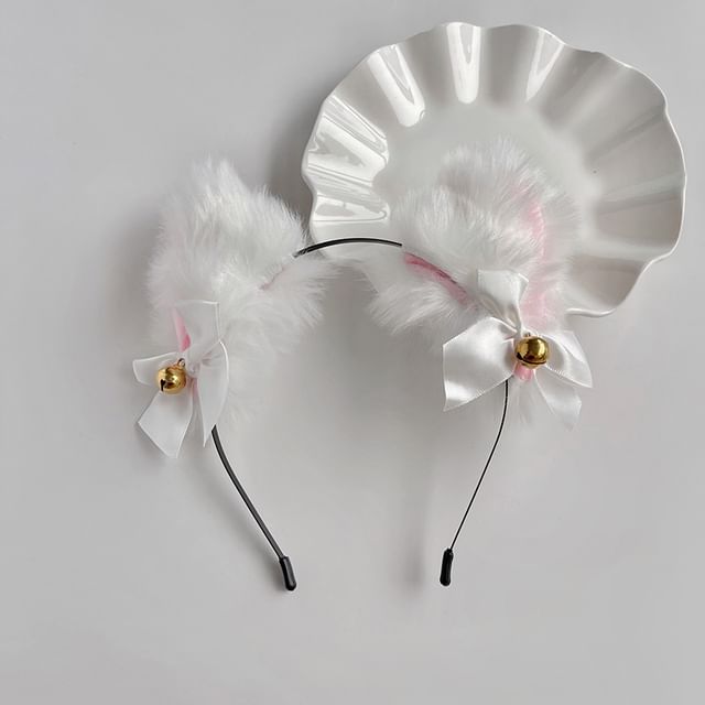 Chenille Cat Headband Halloween Party Ear