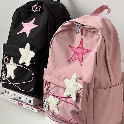 Star Pattern Backpack / Bag Charm / Set