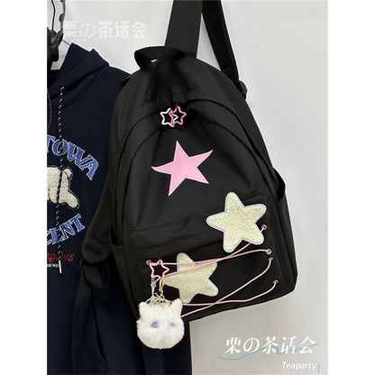 Star Pattern Backpack / Bag Charm / Set