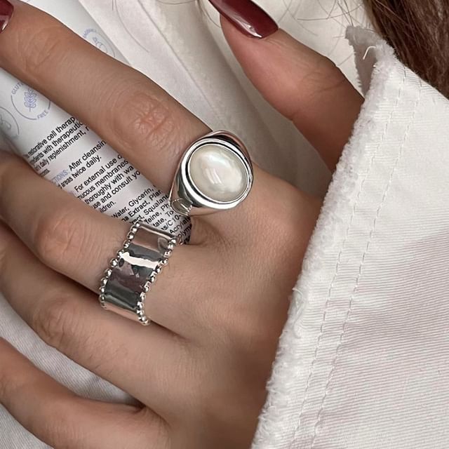 Shell Alloy Open Ring