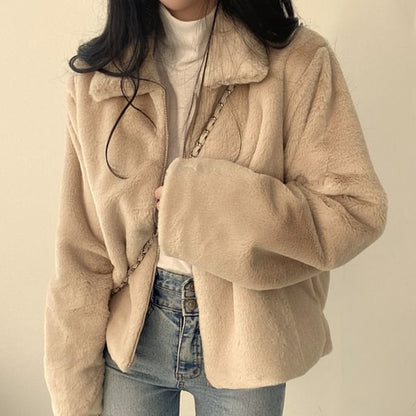 Fluffy Zip Jacket