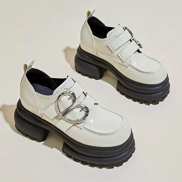 Platform Buckled Loafers