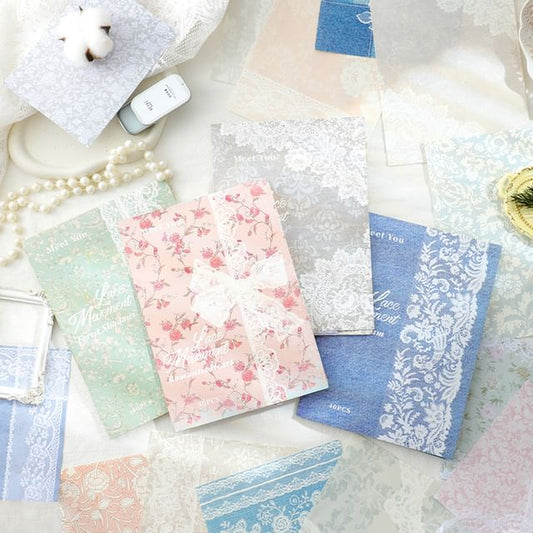 Lace Diary Background Decorative Paper (Various Designs)